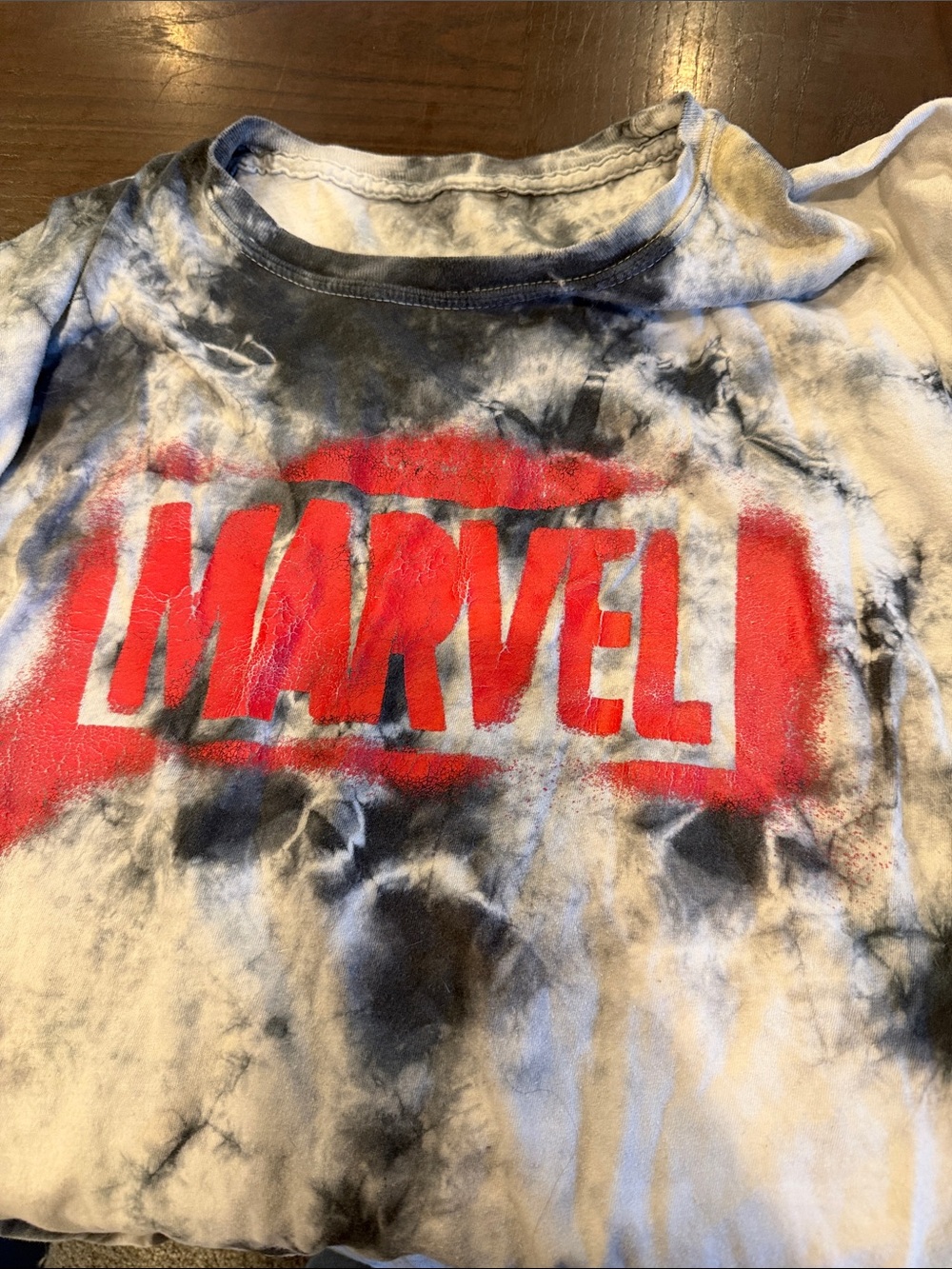 Marvel Red Logo Tie-Dye Short Sleeve Tee